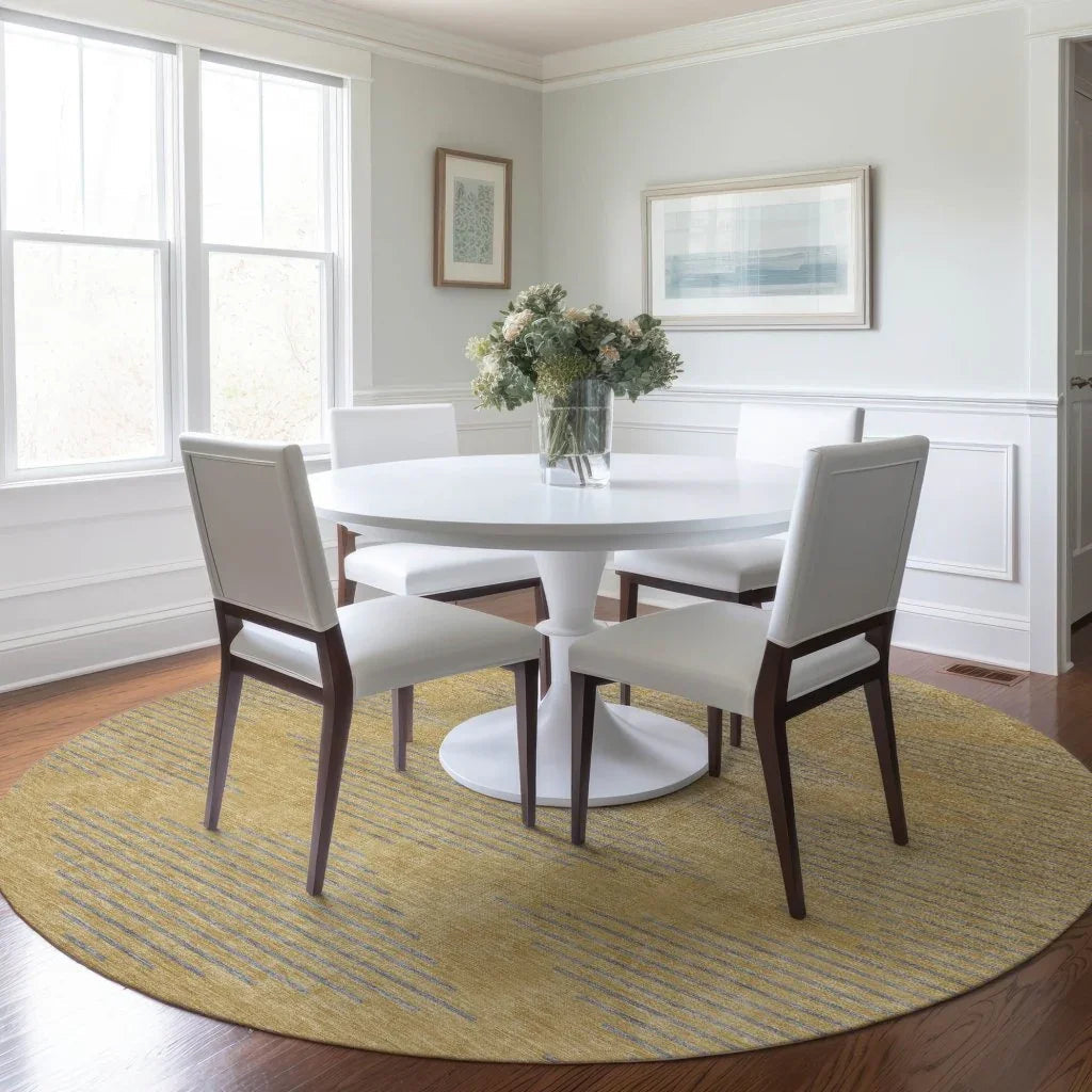 LOOMLAN Rugs Norelia Gold Washable Indoor-Outdoor Rug