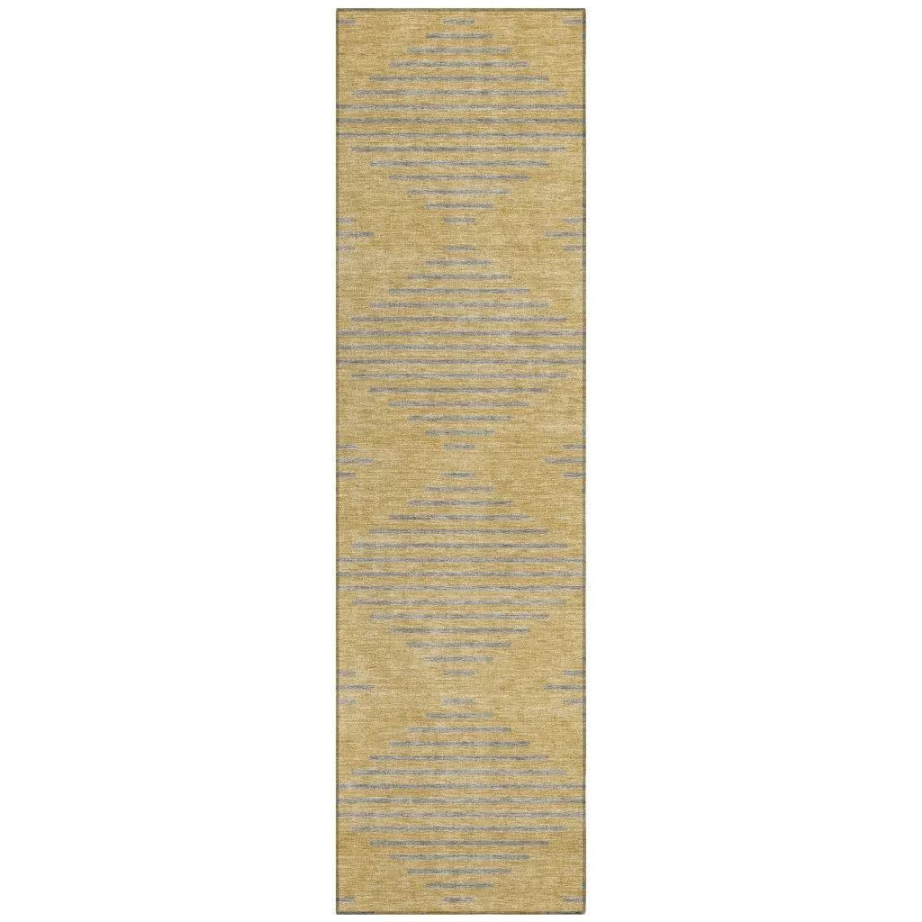 LOOMLAN Rugs Norelia Gold Washable Indoor-Outdoor Rug