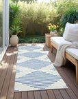 LOOMLAN Rugs Norelia Ivory Washable Indoor-Outdoor Rug