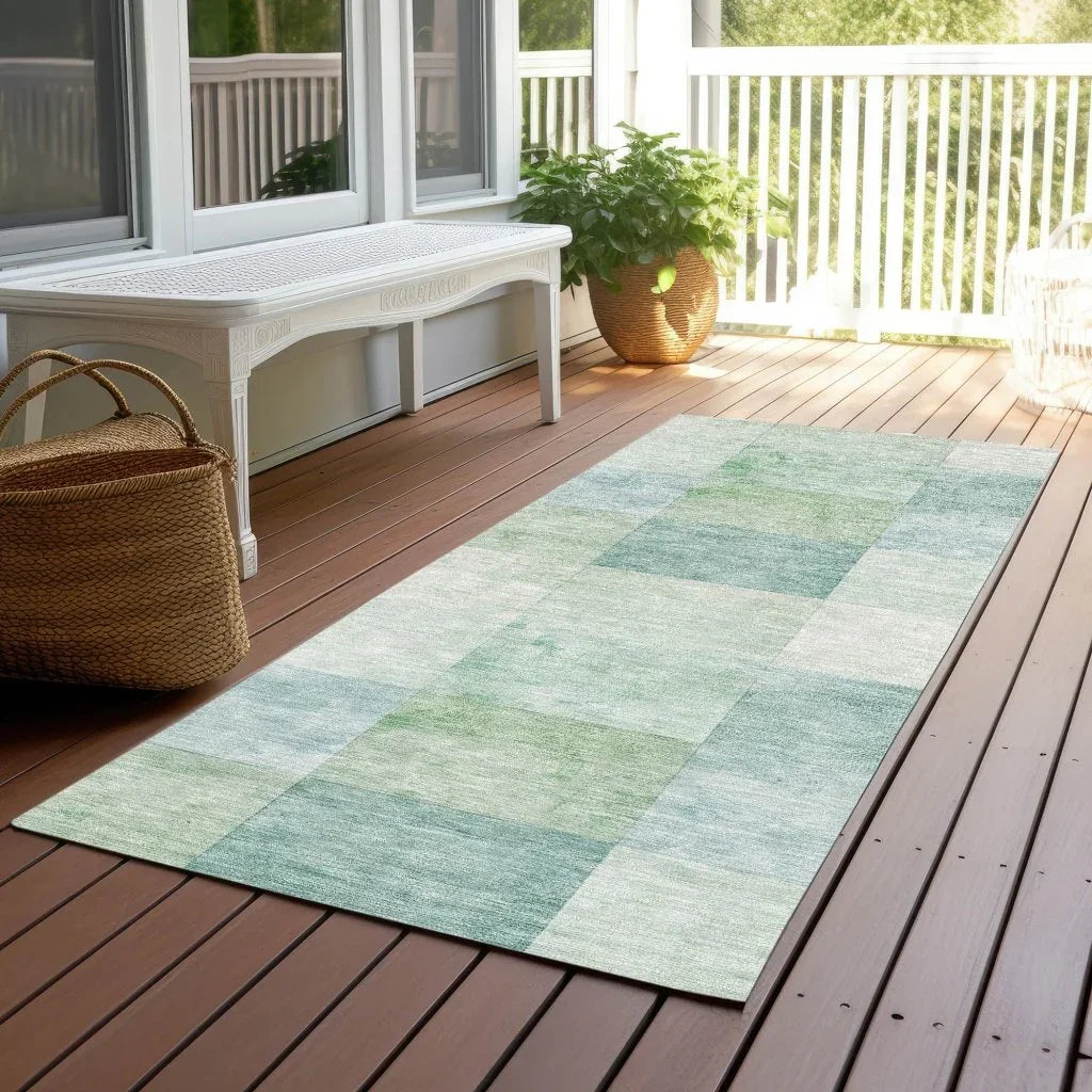 LOOMLAN Rugs Novanta Blue Washable Indoor-Outdoor Rug