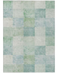 LOOMLAN Rugs Novanta Blue Washable Indoor-Outdoor Rug