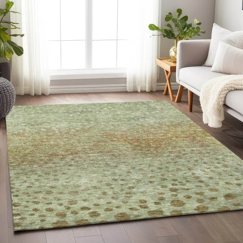 LOOMLAN Rugs Nuvane Aloe Washable Indoor-Outdoor Rug
