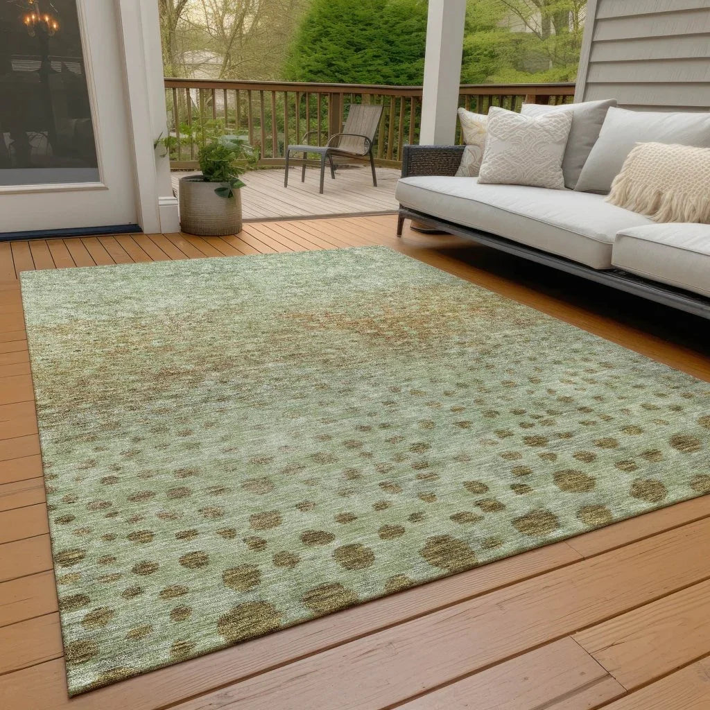 LOOMLAN Rugs Nuvane Aloe Washable Indoor-Outdoor Rug