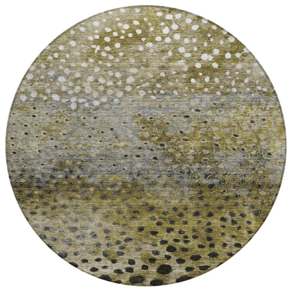 LOOMLAN Rugs Nuvane Brown Washable Indoor-Outdoor Rug