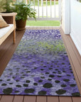 LOOMLAN Rugs Nuvane Purple Washable Indoor-Outdoor Rug