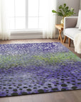 LOOMLAN Rugs Nuvane Purple Washable Indoor-Outdoor Rug