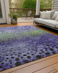 LOOMLAN Rugs Nuvane Purple Washable Indoor-Outdoor Rug