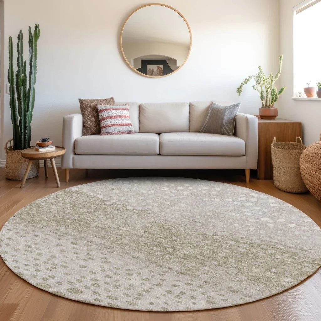 LOOMLAN Rugs Nuvane Taupe Washable Indoor-Outdoor Rug