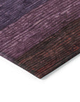 LOOMLAN Rugs Nuvata Orange Washable Indoor-Outdoor Rug