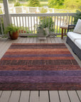LOOMLAN Rugs Nuvata Orange Washable Indoor-Outdoor Rug