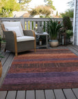 LOOMLAN Rugs Nuvata Orange Washable Indoor-Outdoor Rug