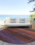 LOOMLAN Rugs Nuvata Orange Washable Indoor-Outdoor Rug