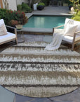 LOOMLAN Rugs Nyelle Brown Washable Indoor-Outdoor Rug