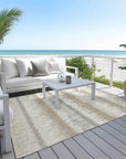 LOOMLAN Rugs Nyelle Ivory Washable Indoor-Outdoor Rug