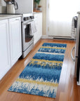 LOOMLAN Rugs Nyelle Navy Washable Indoor-Outdoor Rug