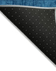 LOOMLAN Rugs Nyelle Navy Washable Indoor-Outdoor Rug
