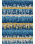 LOOMLAN Rugs Nyelle Navy Washable Indoor-Outdoor Rug