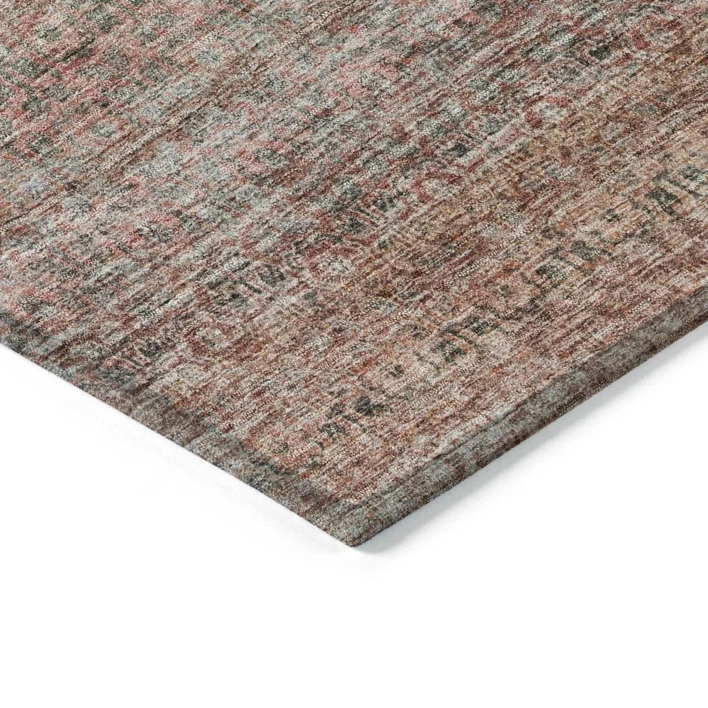 LOOMLAN Rugs Nymara Orange Washable Indoor-Outdoor Rug