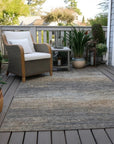 LOOMLAN Rugs Nyra Gray Washable Indoor-Outdoor Rug