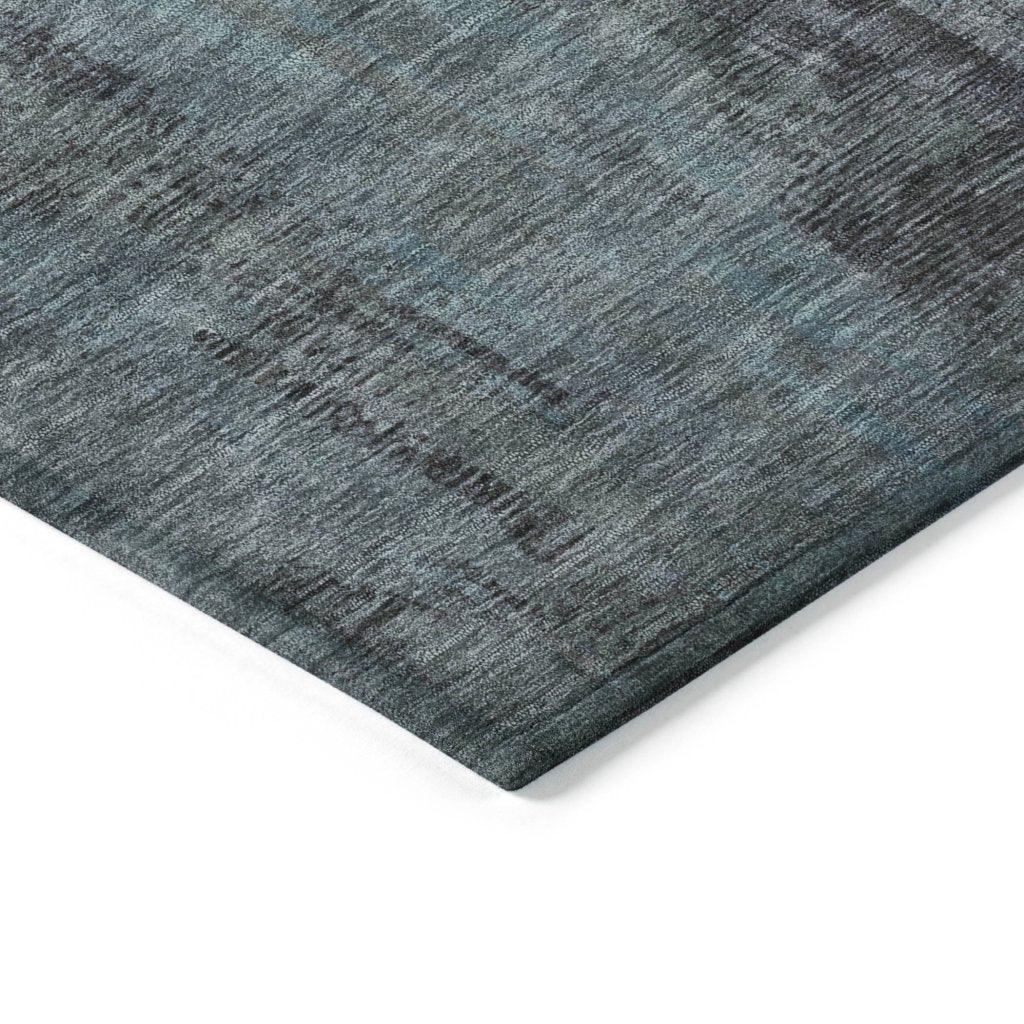 LOOMLAN Rugs Onyxelle Blue Washable Indoor-Outdoor Rug