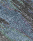 LOOMLAN Rugs Onyxelle Blue Washable Indoor-Outdoor Rug