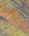 LOOMLAN Rugs Onyxelle Orange Washable Indoor-Outdoor Rug
