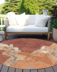 LOOMLAN Rugs Orave Orange Washable Indoor-Outdoor Rug