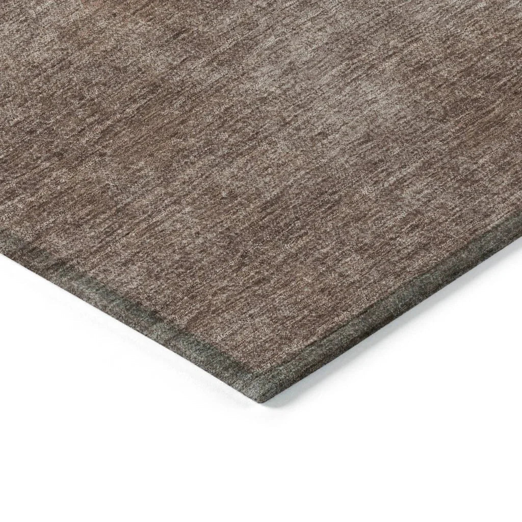 LOOMLAN Rugs Orlena Brown Washable Indoor-Outdoor Rug