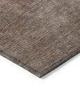 LOOMLAN Rugs Orlena Brown Washable Indoor-Outdoor Rug