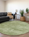 LOOMLAN Rugs Orlena Green Washable Indoor-Outdoor Rug