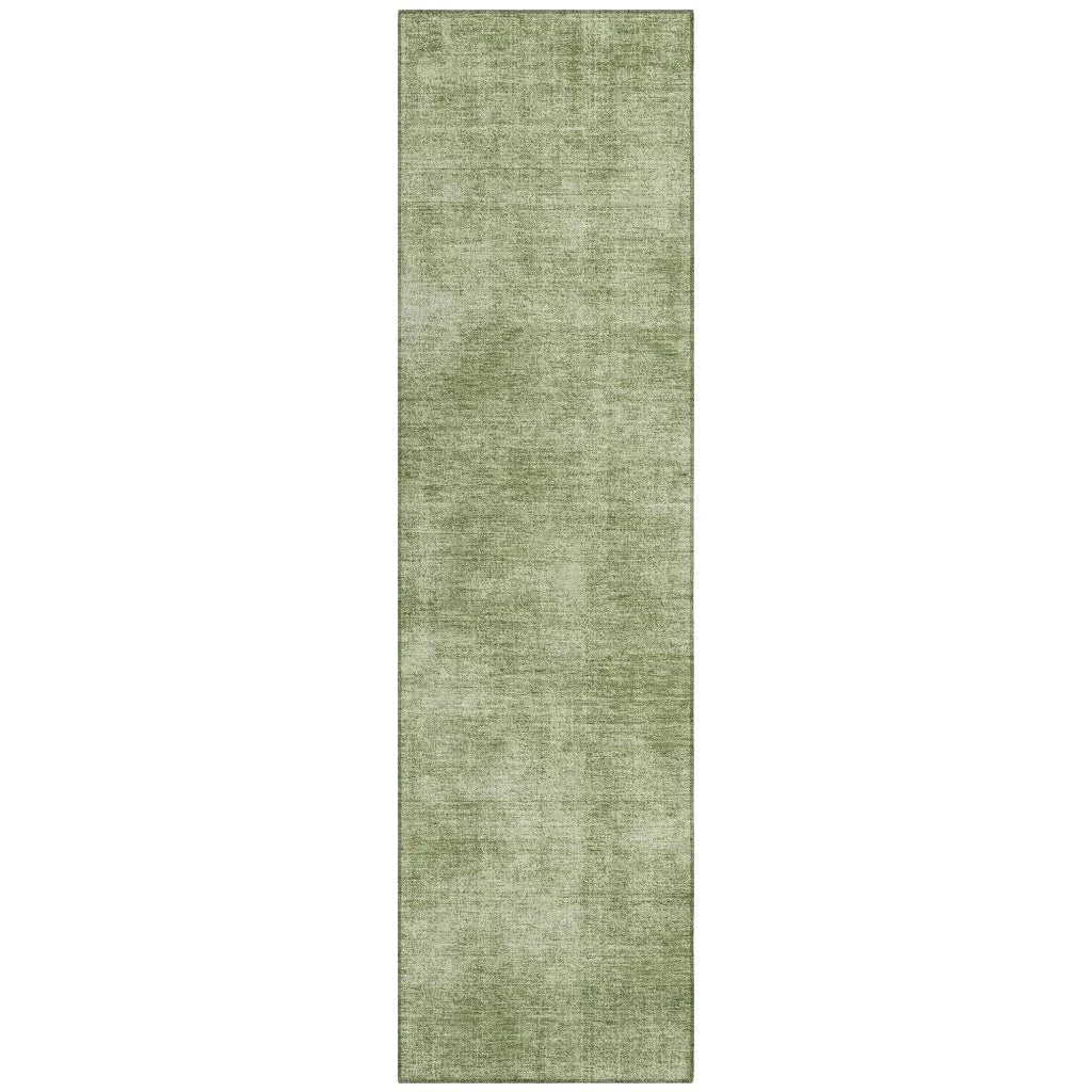 LOOMLAN Rugs Orlena Green Washable Indoor-Outdoor Rug