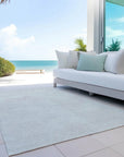 LOOMLAN Rugs Orlena Ivory Washable Indoor-Outdoor Rug