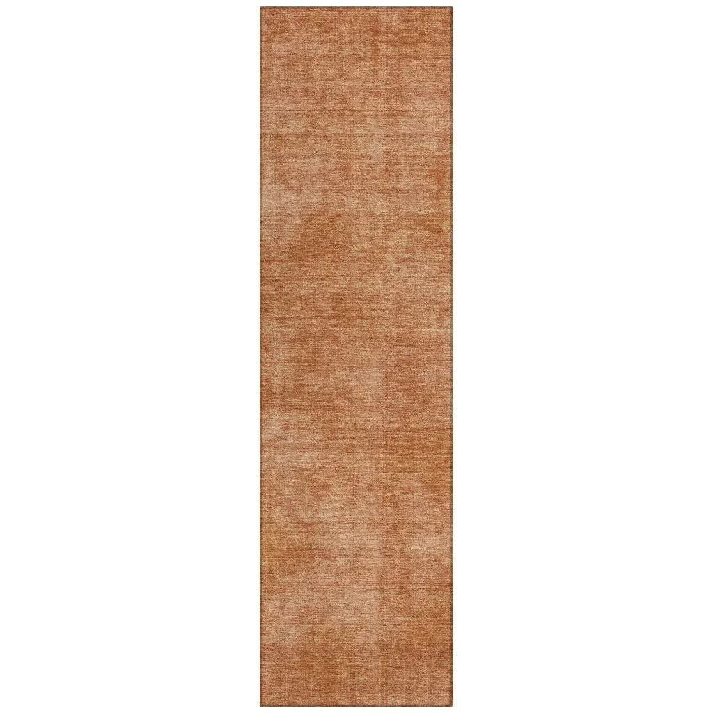 LOOMLAN Rugs Orlena Orange Washable Indoor-Outdoor Rug