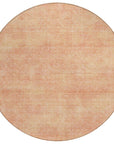 LOOMLAN Rugs Orlena Peach Washable Indoor-Outdoor Rug