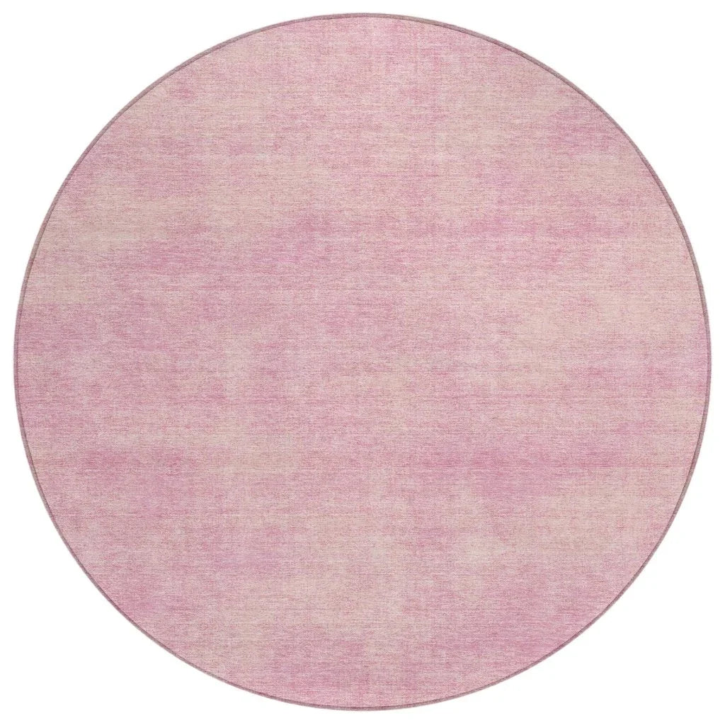 LOOMLAN Rugs Orlena Pink Washable Indoor-Outdoor Rug