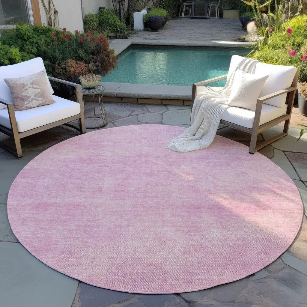 LOOMLAN Rugs Orlena Pink Washable Indoor-Outdoor Rug