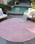 LOOMLAN Rugs Orlena Pink Washable Indoor-Outdoor Rug