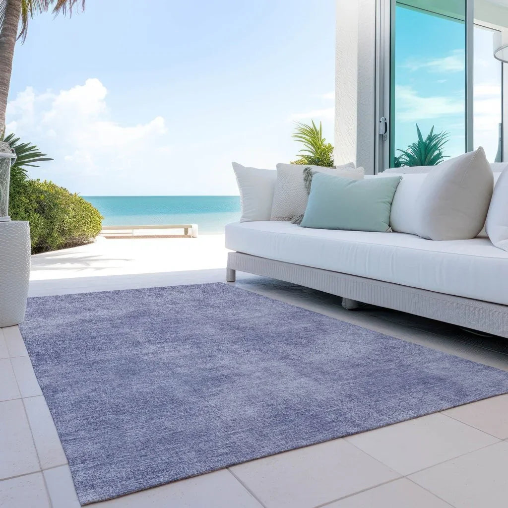 LOOMLAN Rugs Orlena Purple Washable Indoor-Outdoor Rug