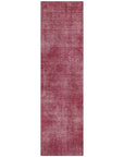 LOOMLAN Rugs Orlena Red Washable Indoor-Outdoor Rug