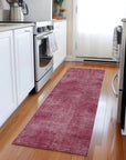 LOOMLAN Rugs Orlena Red Washable Indoor-Outdoor Rug