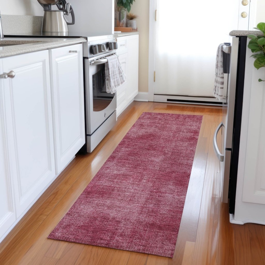 Orlena Red Washable Indoor - Outdoor Rug - LOOMLAN - LOOMLAN Rugs - Outdoor Rugs