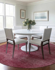 LOOMLAN Rugs Orlena Red Washable Indoor-Outdoor Rug