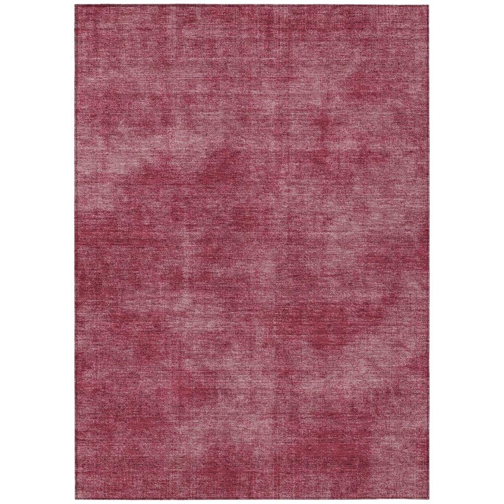 LOOMLAN Rugs Orlena Red Washable Indoor-Outdoor Rug