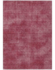 LOOMLAN Rugs Orlena Red Washable Indoor-Outdoor Rug