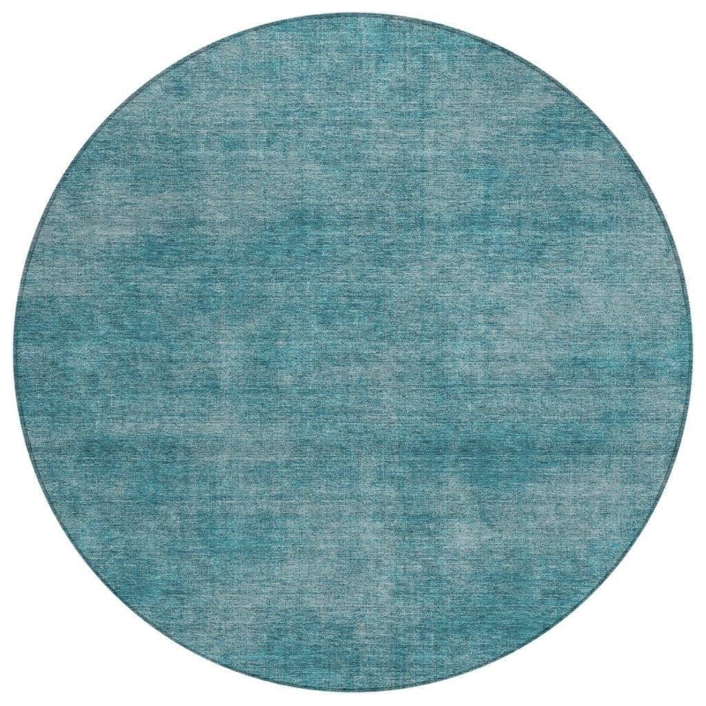 LOOMLAN Rugs Orlena Teal Washable Indoor-Outdoor Rug