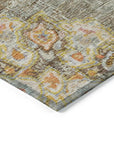 LOOMLAN Rugs Ornella Brown Washable Indoor-Outdoor Rug
