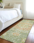 LOOMLAN Rugs Ornella Green Washable Indoor-Outdoor Rug