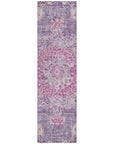 LOOMLAN Rugs Ornella Purple Washable Indoor-Outdoor Rug