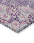 LOOMLAN Rugs Ornella Purple Washable Indoor-Outdoor Rug