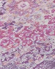 LOOMLAN Rugs Ornella Purple Washable Indoor-Outdoor Rug